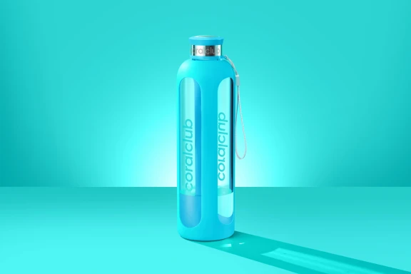 Стеклянная бутылка "ClearWater"